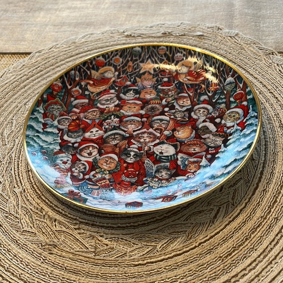 Vintage Franklin Mint "Santa Claws" Collector Plate Bill Bell | W 5494 Porcelain - Picture 3 of 3